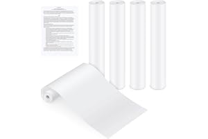 NVIYAM 5 Rouleaux Papier Thermique A4, Papier Imprimante Thermique pour Impression de Documents, Pages Web et Photos, Papier A4 Imprimante Séchage Rapide, Sans BPA