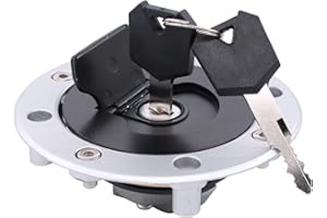 DOO ENGY Tankdeckel Tankschloß Motorrad Kraftstofftankdeckel Tankverschluss mit Schloss Schlüsseln für Suzuki DR 800 S Big GS 500 E GSF 600 F GSX600F GSX GSXR 750 GSX-R 1000 RF 600 R SV XF 650 TL1000S VX VZ