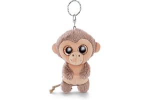 NICI Glubschis : L’Originale – Porte-clés Singe Hobson Glubschis 9 cm – Peluches Animaux du Zoo – Pendentif Animal Jouet pour Trousseau et Cordon – Mini Peluche, Porte Clef pour Filles et garçons