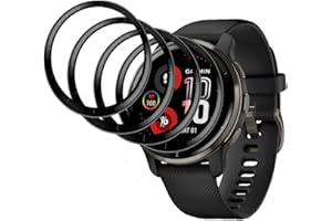 GXAYZ [4 sztuki] Folia ochronna kompatybilna z Garmin Venu 2, odporna na zarysowania HD TPU Soft Film, 3D Curved Full Cover Protective, bez pęcherzyków powietrza, nie pozostawia odcisków palców, 4 sztuki