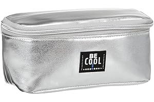 BeCool Borsa refrigerante isolata (piccola, argento) per trucco, cosmetici o medicinali