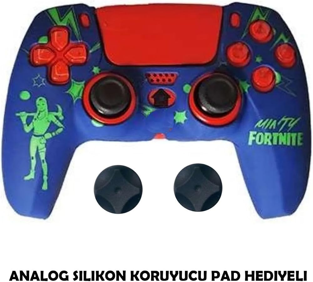 DEADSKULL PS5 DualSense Fortnite Silikon Koruyucu Kılıf, Analog Silikon Koruyucu Hediyeli