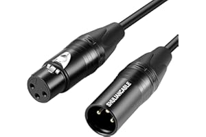 SHULIANCABLE Mikrofonkabel XLR Kabel, XLR Stecker auf XLR Buchse, Mikrofonkabel für Mikrofon, Verstärker, Mischpult, Lautsprecher usw (8M)