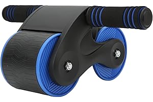 PILIPANE Abdomina Roller Workout Exerciser Equipment,Automatic Rebound Abdominal Wheel, Abdominal Roller Machine with Knee Pad for Abdominal Core Strength Training, Home Gym Fitness for Men Women(Blue)
