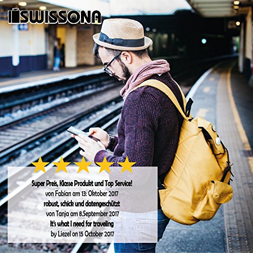 AVIATE 2 Stück Gepäckanhänger für Reisegepäck in blau und lila aus robustem Metall und 2 Jahren Zufriedenheitsgarantie - 7