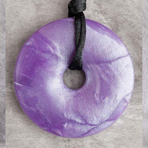 Teething Bling Pendant by Smart Mum - Violet Shimmer