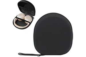 HUGFADS Wytrzymała torba na słuchawki, kompatybilna z Sony MDR-XFB950BT, MDRZX310, MDRZX330, COWIN E7, Bose QC25, Grado SR80, wykonana z wytrzymałego nylonu, czarna, rozmiar uniwersalny