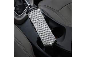 Copri Freno a Mano per Auto in Cristallo Bling Bling, MoreChioce Accessori per Decorazioni Automobilistiche con Diamanti glitterati Set Cover per Interni Auto Universale per Donne Ragazze