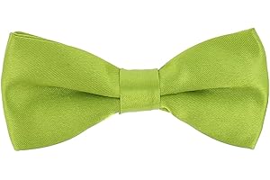 cravateSlim Boys Plain Bow Tie - Kids Groomsmen Wedding Christening - Father and Son, Father and Child Collection