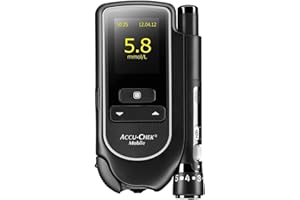 MG LIVING Accu-Chek Mobile Blood Glucose Monitoring System MMOL/L | Strip Free Metering Device for Diabetes | Branded Thankyou Card