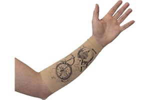 Linphelle Cover Fistola in Microfibra per Avambraccio, Fascia Copri Fistola Artero-venosa per Dialisi in Tessuto Antibatterico e di Design, Fantasia Viaggi, Taglia 2