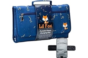 AILOPTA Bebé, Cambiador Portátil con Bolsillo, Compacto Impermeable Plegable Acolchado Extendido Viaje Regalos para Baby Shower