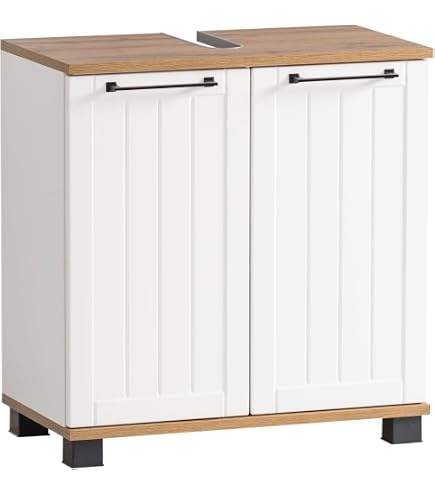 Schildmeyer Armadio Sospeso Jelda | Stile Rustico 70,8cm | Bianco Opaco E Rovere | Made In Germany - Foto 1
