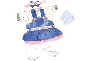 Set 6 Vestiti Per Bambole 17cm - Completo Accessori Blu