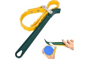 Naapesi 9" Clé à Sangle, Clé à Sangle Réglable, Multifonctions Clef Filtre a Huile, pour Filtres à Eau et Adoucisseurs de Réparation de Voiture Filtre à Huile de Bidon Vidange Huile Moteur
