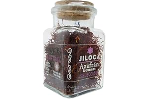 JILOCA AZAFRANES Azafrán en Hebras Español Selecto Pack 1 ud x 10gr (Cat. I - ISO 3236). Sabor en Estado Puro. Especias para cocinar. Azafrán en Bote de Cristal