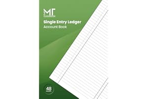 Single Entry Ledger Book: Easy Accounting Log for Cash Flow, Transactions & Budgeting: Perfect for Small Business Owners, Side Hustlers, and Home Budgeting