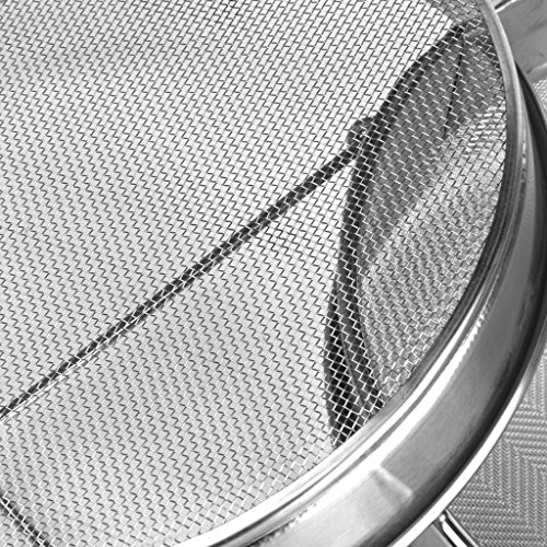 Generic Edelstahl Bienenzucht Doppel Honig Imkerei Honigdoppel Sieb Filter Bienenzucht Werkzeug - 5