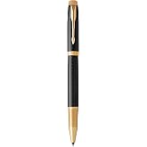 Parker Im Premium Siyah Altın Tasarımlı T&uuml;kenmez Kalem, İnce U&ccedil;, Siyah M&uuml;rekkep (1931660)