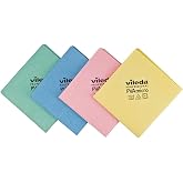 Vileda PVA Microfibre Cloth in 4 Colours (Light Blue, Green, Red, Yellow)