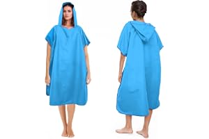Pameil Badponcho för kvinnor och män, mikrofiberponcho