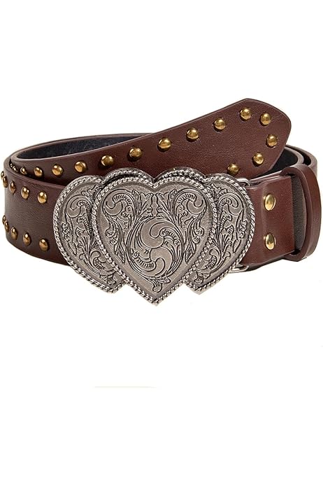 Buccellati Anello Fibbia Per Cintura Western Cowboy In Lega Di Zinco, Finitura Argento Antico Con Incisione Floreale - Adatta A Cinturini Da 20 Mm - Foto 8