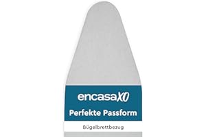 ENCASA XO Encasa Homes Metallised Ironing Board Cover 'Silver Super Luxury' with Foam + Felt PAD (Fits Medium Boards 112 x 34 cm) Heat Reflective, Scorch Resistant, Bungee Elasticated, 3 Fasteners