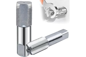 GKZB Macho de roscar 2 piezas machos de rosca 1/2" 3/4" Machos de Roscar machos para roscas para Crear y Reparar Roscas en Tubería