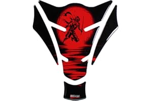 ‎BIKE-LABEL BIKE-label Tankpad 3D Motorrad Aufkleber Tankschutz Lackschutz Ninja Rising Sun Rot X500960VA
