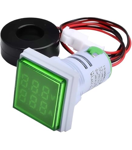 Voltmetro Amperometro Digitale AC - Misura Tensione, Corrente E Frequenza 50-500V 120A