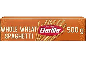 Barilla Wholegrain Spaghetti Pasta – Authentic Italian Long Cut Pasta, Whole Durum Wheat Semolina Brown Pasta – Single Pack of 1 x 500g