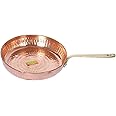 SHIV SHAKTI ARTS 35 cm X 21 cm X 4 cm Copper Fry Pan Tadka Pan | 350 ML | - Frying Cooking Serving Dishes Home Hotel Restaurant Kitchen Diwali Gift Item