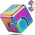 Fidget Toys Cube, Fidget Spinner Cube for Adults, Gadgets Desk Office Toys Fidget Sensory Toy, Leisure Stress Relief Tabletop Toy as gift for Kids/Girls/Teens and Men-Rainbow