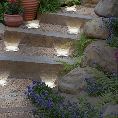 EASYmaxx Solar-Bodenleuchten Edelstahl 8er-Set - 4