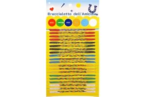 Suyamir Braccialetti dell’Amicizia Colorati Multicolore – 100 Unità Set Portafortuna Estivi Mare Festa – Intrecciati Regalo Unisex per Bambini e Adulti – Accessorio Moda Casual Vacanze Regalo Estivo