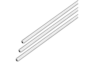 DMiotech 3 Paquete (5 mm de Diámetro Exterior x 3 mm de Diámetro Interior) Tubo Redondo de Aluminio 6063 de 250 mm de Longitud para Construcción de Estructuras Metálicas