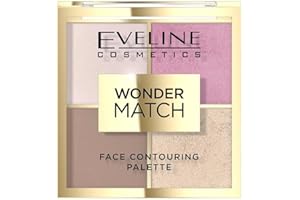 ‎EVELINE COSMETICS Eveline Cosmetics Wonder Match Multifunktionale Gesichts-Palette - Bronzer, Rouge, Highlighter & Puder - Vegane Formel mit Schokoladenduft für Tages- und Abend-Make-up