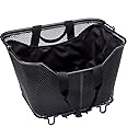 Racktime Unisex – Adult Lea Bicycle Basket, Black, 1 Size