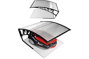 Gimisgu Garaż dla robota koszącego, wiata dachowa do kosiarki automatycznej, 106 x 87 x 50 cm, pokrowiec ochronny przed deszczem, gradem i promieniowaniem UV