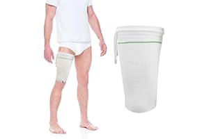 HNYG Catheter Leg Bag Holder,Leg Sleeve for Catheter Bag,Catheter Bag holder with Adjustable Strap,Fabric Catheter Stabilization Device,Urine Drainage Bag Cover,Urinary Incontinence Catheter Supplies. (XL)