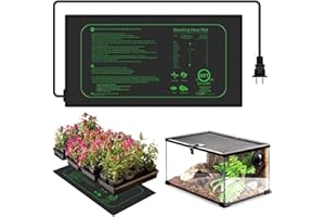 ZOYDP Heizmatte Pflanzen, 21W Pflanzen Heizmatte, Wärmematte Pflanzen 20,75x10 Zoll, Heizmatte Terrarium für Sämling Germination und Haustier, Wasserdichtsicher, Reptilien Brüten Gewächshaus