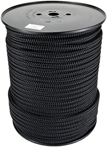 Polyester Rope PES 3mm 100m Black Braided