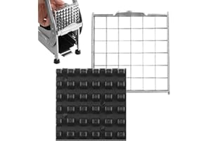 MYJIO Repuesto para Cortador Patatas Fritas, Cuchillas Repuesto Acero Inoxidable, Cortador Patatas Profesional 1/2 Pulgada O 3/8 Pulgadas, Cortador Verduras, Cortador Frutas