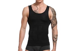 Taoqiao Compression Underwear, Men, Body Slimming Men's Tank Top, Figure-shaping Undershirt for Men, Sports, Fitness Body Shaper, Tummy Control