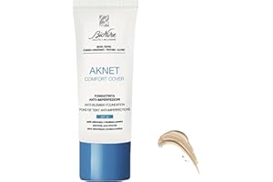 BioNike Aknet - Comfort Cover Fondotinta, Anti-imperfezioni, Dona un Risultato Leggero, Naturale e Confortevole sulla pelle, 30 ml