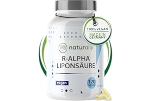 ‎NATURALLY naturally R Alpha Liponsäure Kapseln [120 Stück] – 300 mg hochdosiert, vegan, Made in Germany