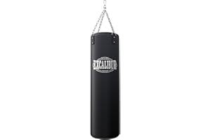 ‎EXCALIBUR BOXING MAXXUS Boxsack PRO 120/100/80 - Gefüllt, Hängend, Vierpunkt-Stahlkette, 120x35cm / 100x30cm / 80x30cm, 20-34 kg - Punching Bag, Punchingsäcke, Sandsack für Boxen, MMA, Muay Thai, Kickboxen, Kampfsport