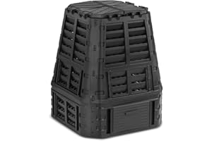 BRIXO - Composteur de Jardin XXL 740L KOMPOBOX Végétaux pelouse Humus Déchets Cuisine 93,3 X 93,3 X H113 cm