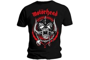 RIPLEYS CLOTHING Official T Shirt Motorhead Overkill Lightning Wreath Red Logo