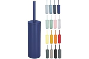 Spirella ESCOBILLA DE BAÑO con Soporte DE Acero Inoxidable Akira Azul Mate